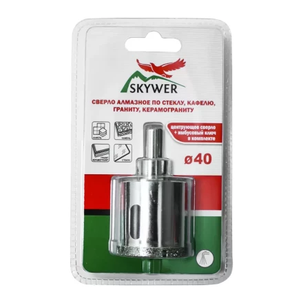 Сверло алмазное 38 мм (кафель,стекло,гранит,керамогранит) SKYWER купить в Губкинске