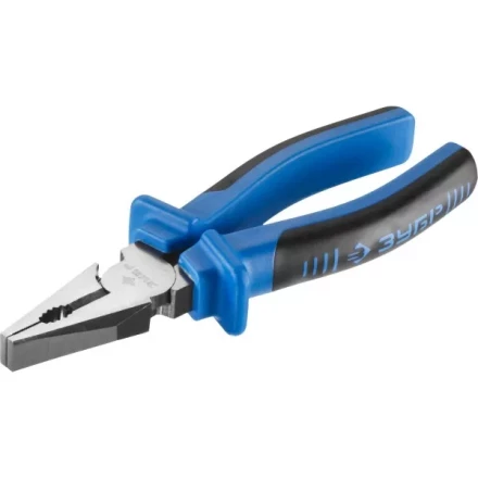 Плоскогубцы комбинированные ЗУБР эксцентриковое расположение шарнира, особостойкое спец. покрытие Н12Х1 (никель/хром), двухком рукоятки, 200мм 2201-1-20_z01 купить в Губкинске