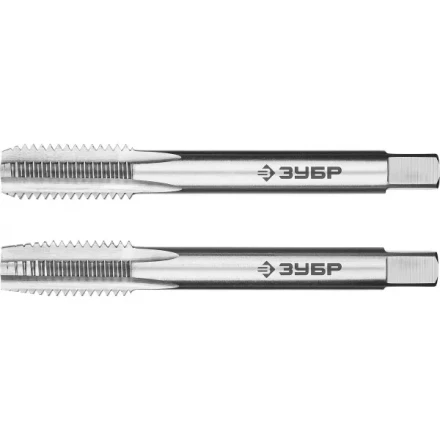 Метчики ЗУБР &quot;ЭКСПЕРТ&quot; машинно-ручные, комплектные для нарезания метрической резьбы в сквозных отверстиях, М10х1,5, 2шт 4-28007-10-1.5-H2 купить в Губкинске