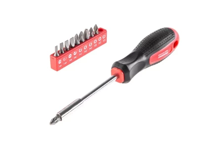 Отвертка HAMMER 601-036 с набором бит 11 предметов купить в Губкинске