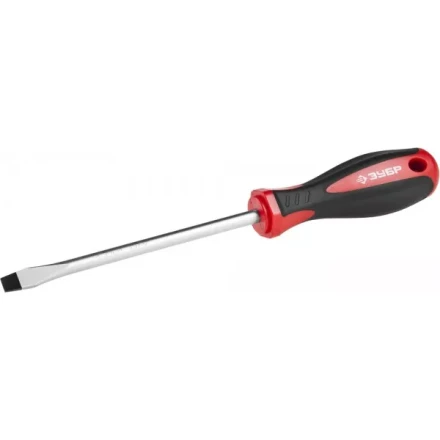 Отвертка ЗУБР &quot;МАСТЕР&quot;, Cr-v, эргономичная двухкомпонентная рукоятка, SL8,0x150мм 25061-8.0-150_z03 купить в Губкинске