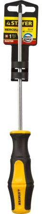 Отвертка STAYER &quot;MASTER&quot; &quot;HERCULES&quot;, Сr-V, противоскользящая рукоятка, PH1x150мм 25052-1-15_z02 купить в Губкинске