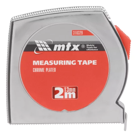 Рулетка Matrix Chrom, 2 м x 13 мм, хромированный корпус, 310329 купить в Губкинске