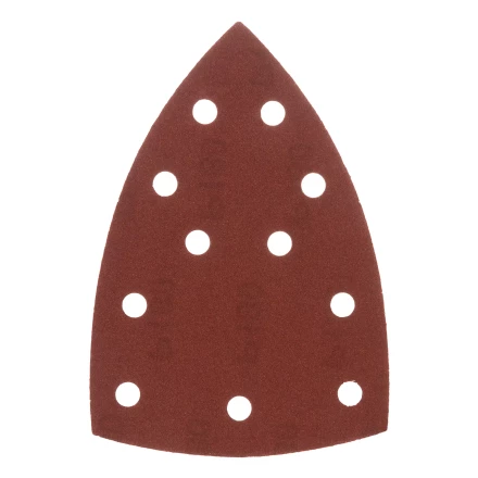 Треугольник абразивный на ворc. подложке под &quot;липучку&quot;, перф., P 180, 150х150х100 мм, 5 шт. Denzel 738647 купить в Губкинске