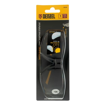 Очки защитные открытые Denzel 89200, поликарбонатные, дымчатая линза купить в Губкинске