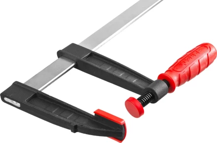 Струбцина ЗУБР &quot;МАСТЕР&quot;, тип &quot;F&quot;, пластмассовая ручка, стальная закаленная рейка, 120х1000мм 32150-120-1000 купить в Губкинске