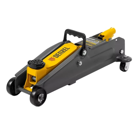 Домкрат гидравлический подкатной Denzel 51231, 2 т, 135-385 мм, в пласт. кейсе купить в Губкинске