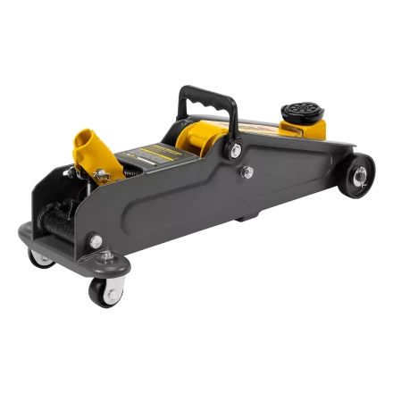 Домкрат гидравлический подкатной Denzel 51231, 2 т, 135-385 мм, в пласт. кейсе купить в Губкинске