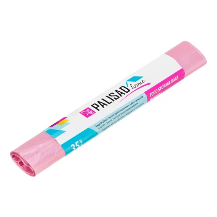 Пакеты для хранения продуктов особо прочные,400x260 мм, 35 шт, цвет молочная клюква, Home Palisad 95005 купить в Губкинске