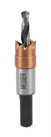 HSS-TiN коронка MESSER 12мм с центр. сверлом без пружины для  лист. материала до 2 мм ц/х купить в Губкинске