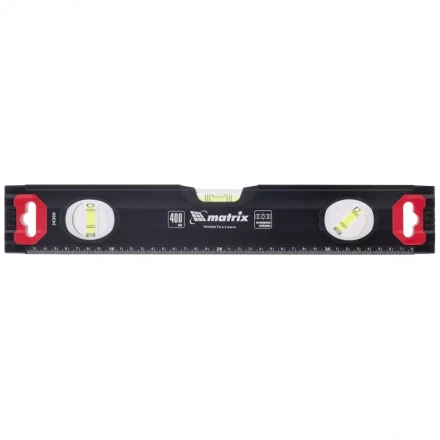 Уровень алюминиевый усиленный 400 мм MATRIX артикул 34360 купить в Губкинске