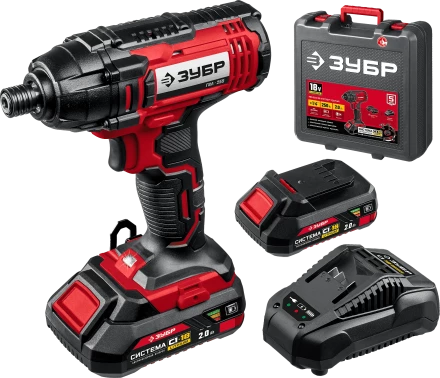 Винтоверт ударный, 2 АКБ С1-18 (2 Ач), в кейсе ГВЛ-255-22 серия «МАСТЕР» купить в Губкинске