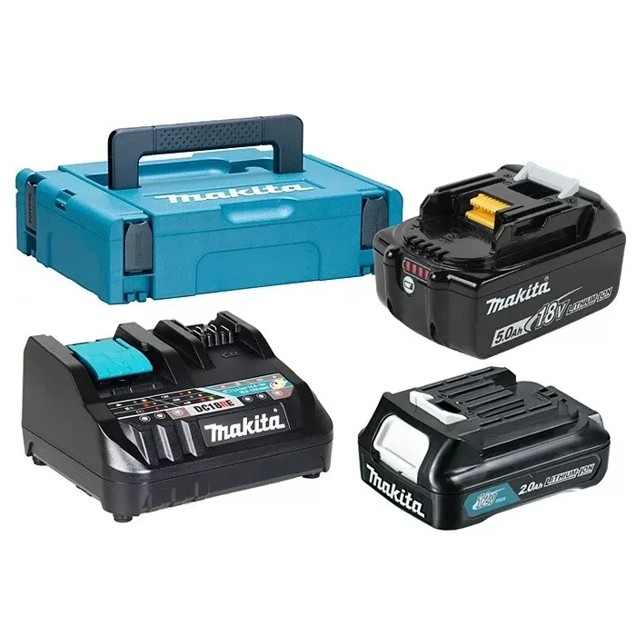 Набор 2 аккумулятора BL1850Bx1 шт. и BL1021Bx1 шт.+ зарядное устройство DC18RE Makita 199024-2 купить в Губкинске