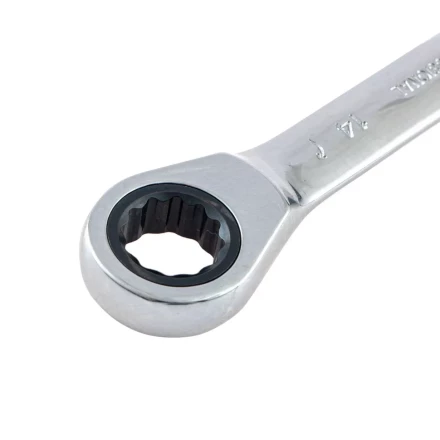 Ключ накидной трещоточный, 12 х 14мм, CrV, зеркальный хром Matrix 14499 купить в Губкинске