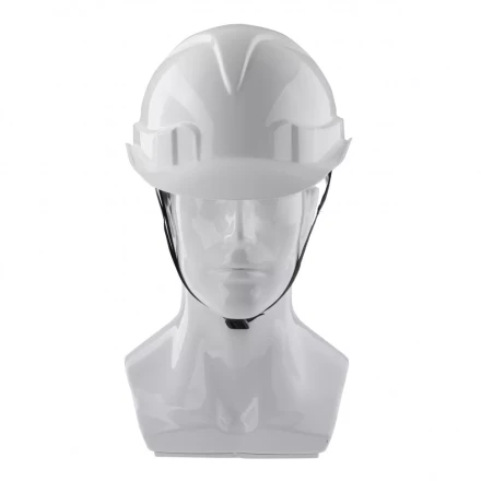 Каска защитная с храповым механизмом Европласт белая Россия Сибртех 89109 купить в Губкинске