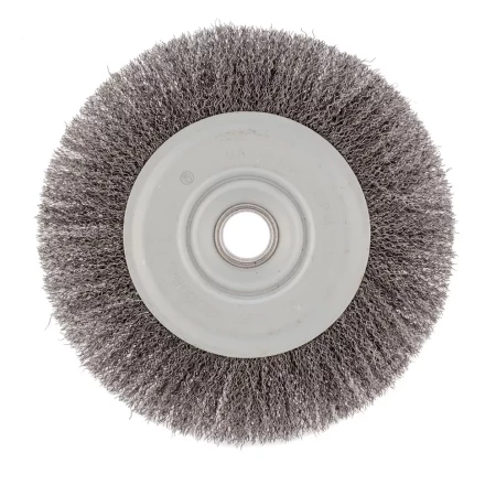 Щетка для УШМ 200 мм посадка 22,2 мм плоская витая проволока Сибртех 746687 купить в Губкинске