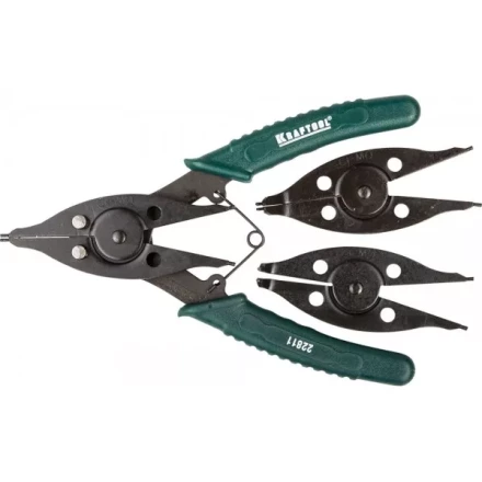 Съемник стопорных колец KRAFTOOL, внешний/внутренний, 12-в-1 22811 купить в Губкинске