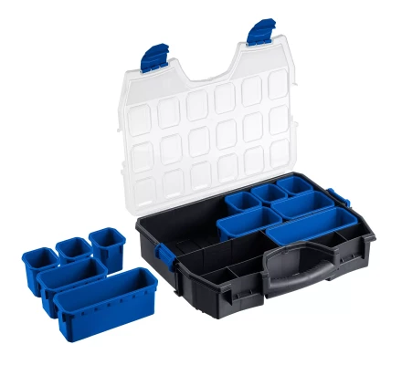 ЗУБР АМУР-11, 462 х 365 х 92 мм, Пластиковый органайзер со съемными лотками (38042-11) купить в Губкинске