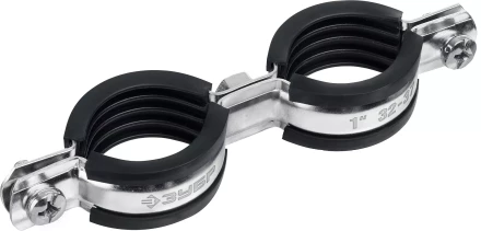 ЗУБР 1, цинк, 8 шт, двойной трубный хомут (37890-32-37) купить в Губкинске