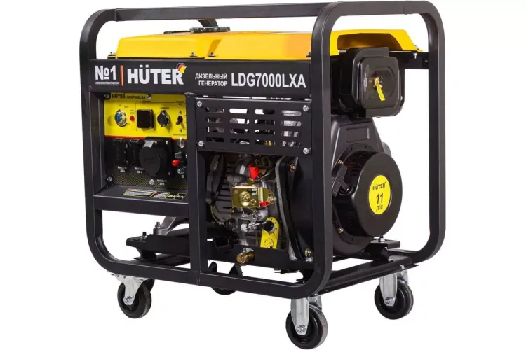 Электрогенератор дизельный LDG 7000LXА Huter 64/2/8 купить в Губкинске