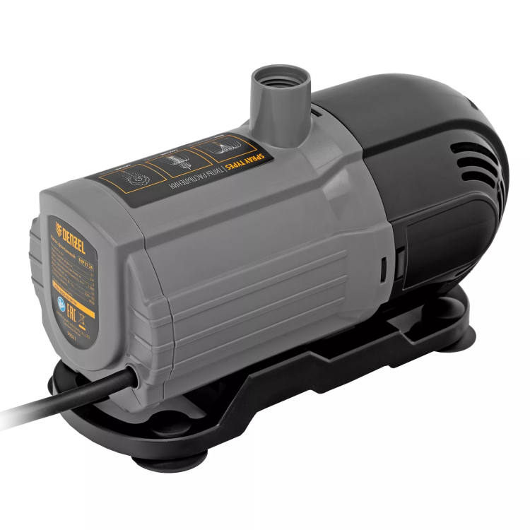 Насос фонтанный FNP31-24, 31 Вт, подъем 2,4 м, 1500 л/ч, колокольчик/2 каскада/гейзер Denzel 99031 купить в Губкинске