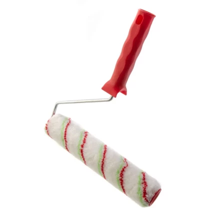 Валик &quot;Эмали&quot; , 250 мм, ворс 12 мм, D - 36 мм, D ручки - 6 мм, полиамид, полиакрил Сибртех 80201 купить в Губкинске