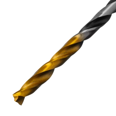 Сверло спиральное по металлу 3,5 x 70мм, Р6М5, Golden Tip, многогранная заточка, 2шт. Denzel 718270 купить в Губкинске