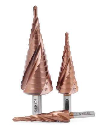 Ступенчатое сверло MESSER HSS CO 4-12х9 с кобальтовым покрытием и тремя спиральными канавками. купить в Губкинске