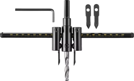 Сверло регулируемое, STAYER Profi 2944-200, двухрезцовое, по дереву, "Балеринка", d=40-200мм 2944-200 купить в Губкинске