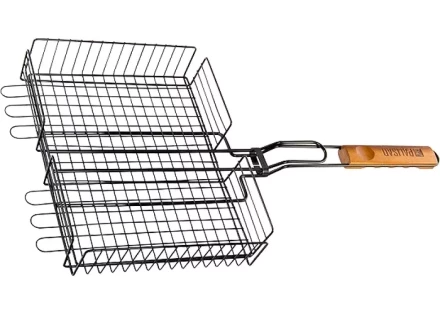 Решетка гриль 250х310х65 мм объемная антипригарная PALISAD Camping 69552 купить в Губкинске