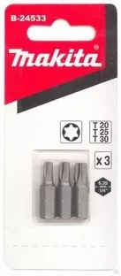 Биты Makita Тоrх Т20,25,30 25мм 3шт (B-24533) купить в Губкинске