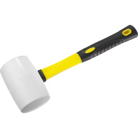 Киянка STAYER "PROFI" резиновая БЕЛАЯ, с фиберглассовой ручкой, 900г 20533-900 купить в Губкинске