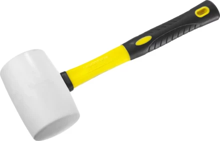 Киянка STAYER "PROFI" резиновая БЕЛАЯ, с фиберглассовой ручкой, 900г 20533-900 купить в Губкинске
