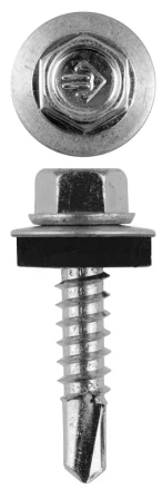 Саморезы ЗУБР &quot;ПРОФЕССИОНАЛ&quot; оцинков., для крепл. кров. матер. к металл. констр., 5.5х25мм, 1800шт 4-300310-55-025 купить в Губкинске