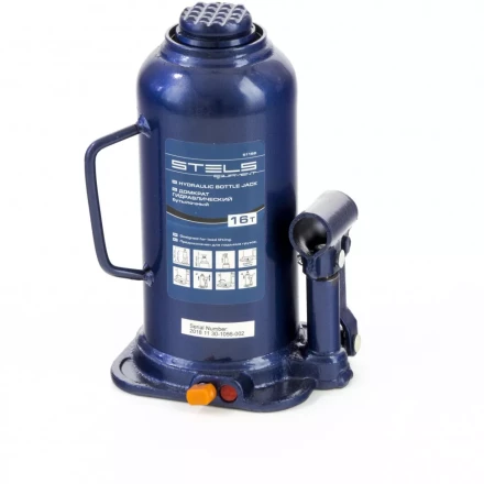 Домкрат гидравлический бутылочный 16 т h подъема 227-457 мм Stels 51168 купить в Губкинске