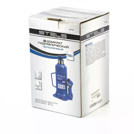 Домкрат гидравлический бутылочный 16 т h подъема 227-457 мм Stels 51168 купить в Губкинске