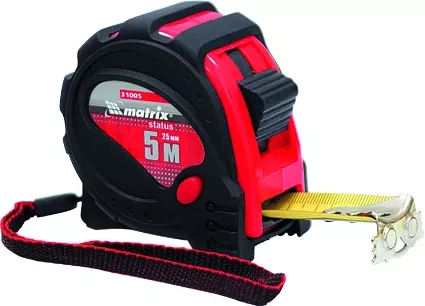 Рулетка Status magnet 3 fixations 3 м х 16 мм обрезиненный корпус зацеп с магнитом  MATRIX 31004 купить в Губкинске