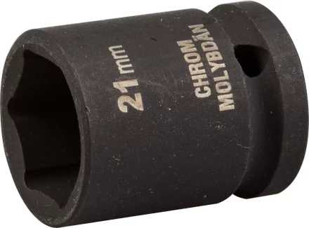 Торцовая головка KRAFTOOL &quot;INDUSTRIE QUALITAT&quot; ударная (1/2&quot;), FLANK, Cr-Mo, фосфатированная, 21 мм 27940-21_z01 купить в Губкинске