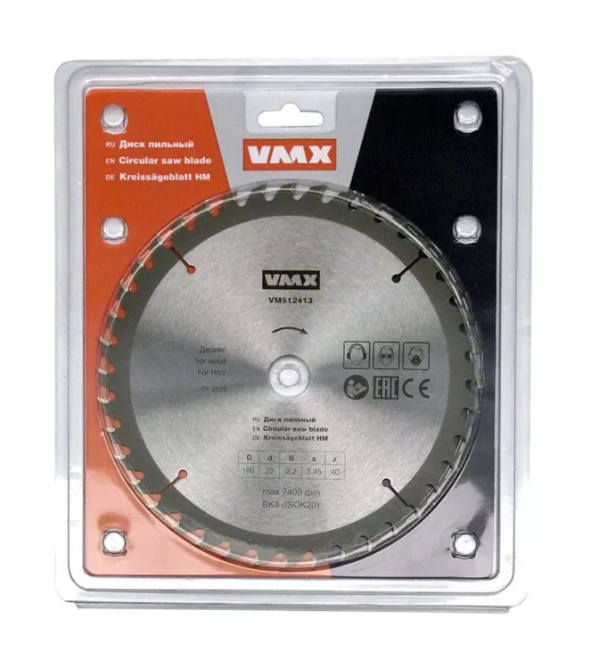 Диск пильный ф180х20 z40 дерево VMX 512413 купить в Губкинске