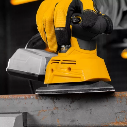 Треугольник абразивный на ворc. подложке под &quot;липучку&quot;, перф., P 320, 150х150х100 мм, 5 шт. Denzel 738677 купить в Губкинске