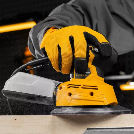 Треугольник абразивный на ворc. подложке под &quot;липучку&quot;, перф., P 320, 150х150х100 мм, 5 шт. Denzel 738677 купить в Губкинске