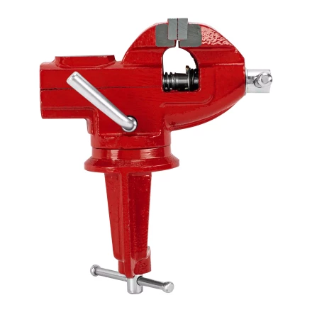 Тиски слесарные MTX 50 мм настольные поворотные c наковальней 18675 купить в Губкинске