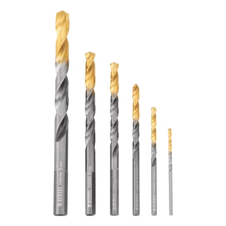 Набор сверл по металлу Denzel, 2-8мм, Р6М5К8-TiN, Golden Tip, 6 шт 723004 купить в Губкинске