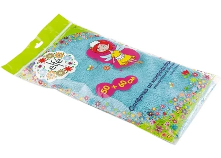 Салфетка из микрофибры универсальная увеличенного размера синяя полоска 500х600 мм Elfe 92319 купить в Губкинске