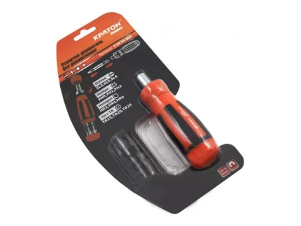 Отвертка-держатель бит реверсивная Кратон Complect 12 в 1 2 09 05 009 купить в Губкинске