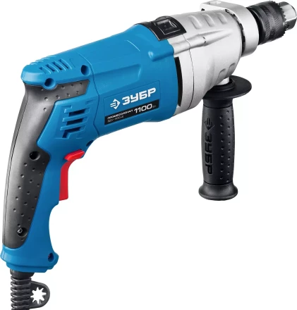 Дрель ударная двухскоростная + кейс ЗДУ-1100-2 ЭРМКМ2 серия ПРОФЕССИОНАЛ купить в Губкинске