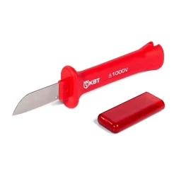 Нож электрика диэлектрический КВТ НМИ-12 с прямым лезвием (92313)