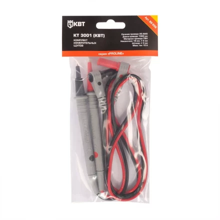 Комплект измерительных щупов КВТ КТ 3001 PROLINE 1000 мм, 20 AWG, 2 мм (89656) купить в Губкинске
