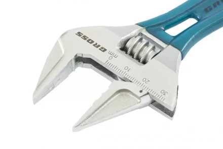 Ключ разводной, 150 мм,CrV, укороченная ручка  GROSS 15564 купить в Губкинске