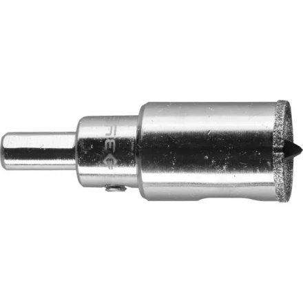 Коронка ЗУБР алмазная в сборе по кафелю, керамике с центрирующим сверлом и имбусовым ключом, зерно 60, 24мм 29850-24 купить в Губкинске